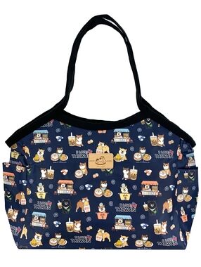 Waterproof Shiba Inu Taiwan Trapeze Tote Shoulder Bag Cute Handmade Dog Pattern